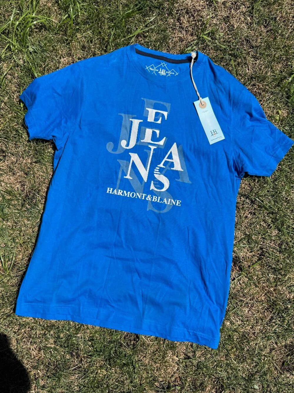 Harmont & Blaine - Graphic T-Shirt (Men's) - Blue NWT
